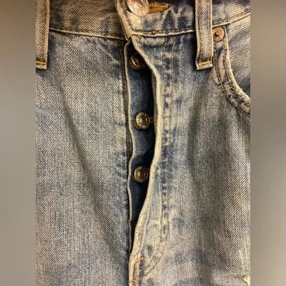 Re/Done Originals Distressed Blue Jeans Size 28